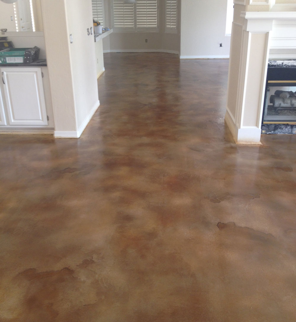 arizona stained interior cement floor